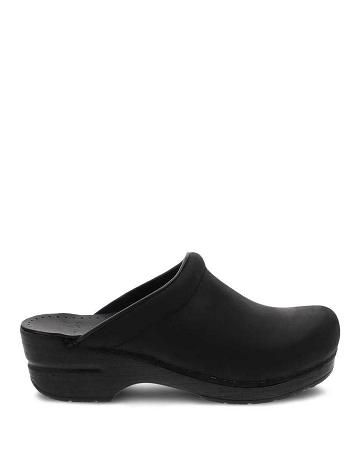 Mules Dansko Sonja Oiled Femme Noir | FR 256SGL